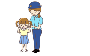 警察と子供